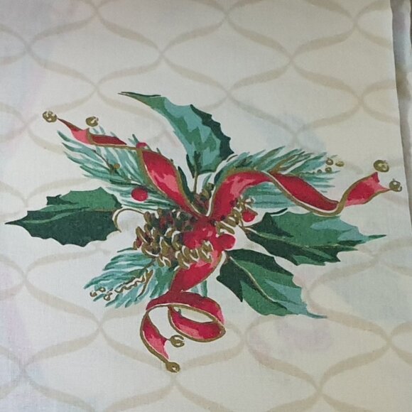 Kemp & Beatley Yuleties Christmas tablecloth Style no. 183 made in America - Picture 7 of 8